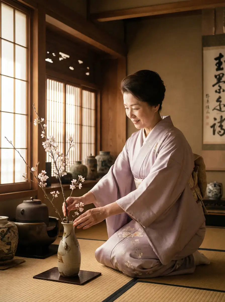 一位优雅的 年轻的母亲-年轻的母亲视频官方平台|深度揭秘年轻的母亲在线观看 在和室中插花